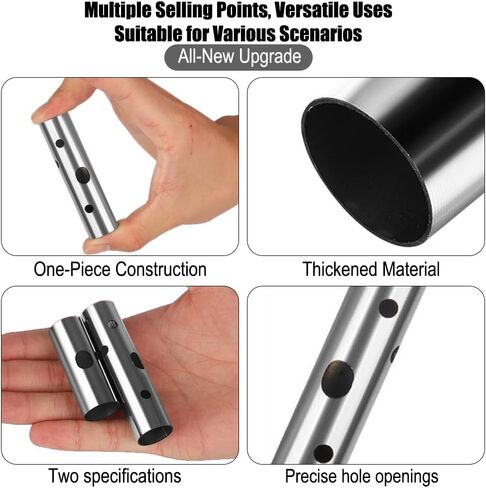 Stainless steel flute, mini harmonica, compact and portable instrument, small and large mouth flute combination set,Suitable for beginners in Saudi Arabia