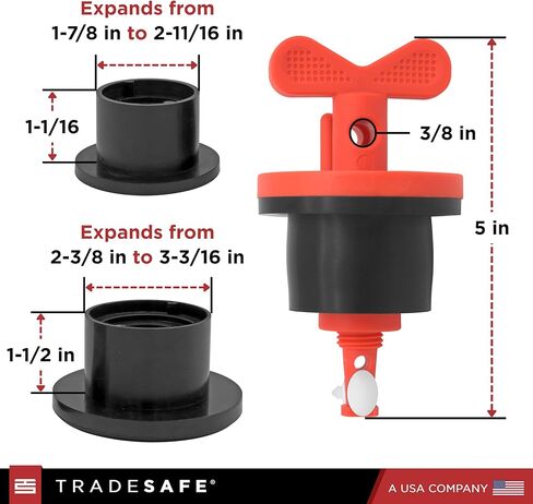 جهاز قفل الطبل من TRADESAFE - جهاز Loto ممتاز، قابس توسيع عالمي مع صامولة جناح من النايلون وحشية مطاطية لقفل الطبل، أدوات قفل أمان للامتثال لعلامة قفل OSHA in Saudi Arabia