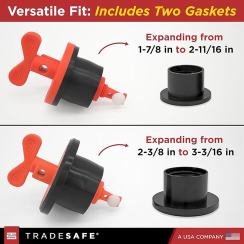 جهاز قفل الطبل من TRADESAFE - جهاز Loto ممتاز، قابس توسيع عالمي مع صامولة جناح من النايلون وحشية مطاطية لقفل الطبل، أدوات قفل أمان للامتثال لعلامة قفل OSHA in Saudi Arabia
