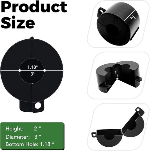 Gate Valve Locking Device with Lock, NPBIYOYG Outdoor Faucet Water Spigot Hose Bib Lock to Prevent Water Theft, for 1-1/2 to 3 in Dia Valve Handles (Black) in Kuwait