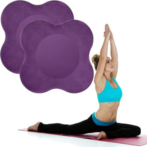 وسائد ركبة لليوجا من جويوندر، قطعتان، وسادة ركبة يوجا سميكة، وسادات تمرين للركبتين والمرفقين والمعصم واليدين والرأس ووسادة الركوع من البيلاتيس in Kuwait