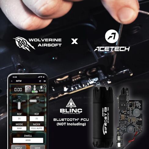 وحدة تتبع ACETECH Airsoft Pistol/Riffle RGB مع تطبيق بلوتوث للتحكم Bifrost BT 14 مم CCW خيط سلبي مع محول M14- إلى M11+ يتوهج في اللون الأخضر الداكن/الأحمر BB LED تأثير إضاءة RGB in Kuwait
