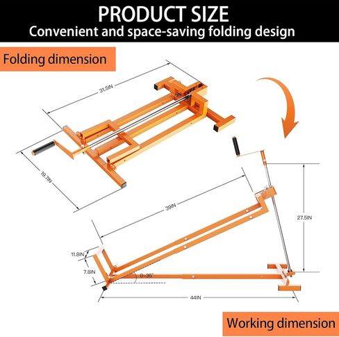 رافعة رفع جزازة العشب - منصة رفع بسعة 882 رطلًا لجزازات العشب وجرارات الحدائق مع مقابض الأدوات اليدوية والكهربائية in Kuwait