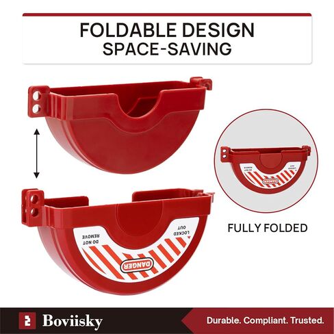 Gate Valve Lockout – ABS Plastic Red Secure Lock Device for 1 inch to 2-1/2 inch Diameter Valve Handles, Corrosion Resistance Durable Water Faucet Lock, 3011A in Kuwait
