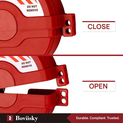 Gate Valve Lockout – ABS Plastic Red Secure Lock Device for 1 inch to 2-1/2 inch Diameter Valve Handles, Corrosion Resistance Durable Water Faucet Lock, 3011A in Kuwait