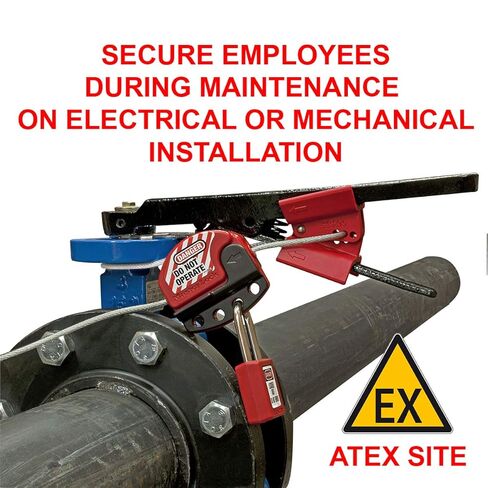 Master Lock - Butterfly Valve Lockout Device W 3-Foot Cable L in Saudi Arabia