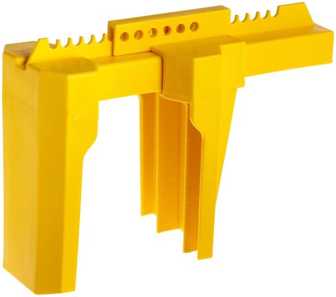 Brady Prinzing Ball Valve Lockout, Large, for 2"-8" Outside Pipe Diameter, Yellow in Kuwait