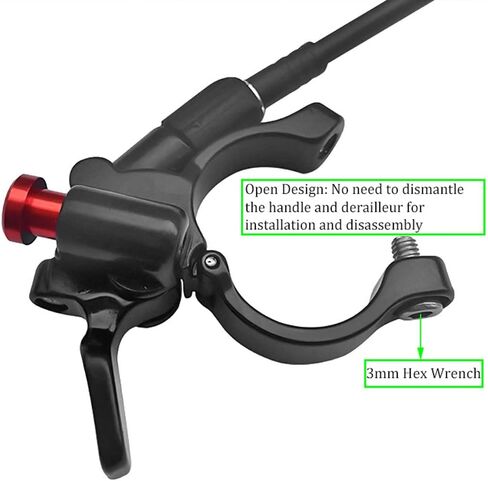 lyrlody Remote Lockout Lever, 450mm Tube Length Remote Lockout Lever, for Bikes with Cable Control, Front Fork Switch Air Fork Cable Control in Kuwait