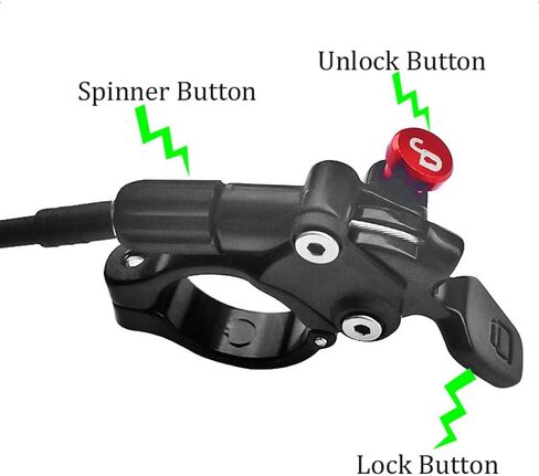 lyrlody Remote Lockout Lever, 450mm Tube Length Remote Lockout Lever, for Bikes with Cable Control, Front Fork Switch Air Fork Cable Control in Kuwait