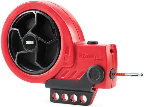 Master Lock Lockout Device with Retractable Cable [Steel Cable with Red Plastic Coating] – Security, Lock – S856 in Kuwait