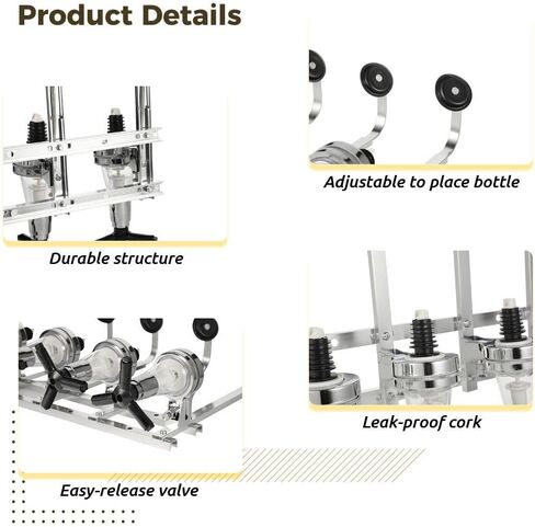 Bar Dispenser Station, 4-Bottle Liquor Dispenser, Wall Mount Bar Butler Holder in Kuwait