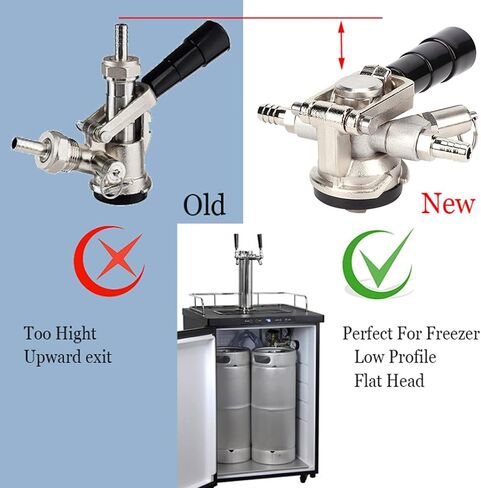 Keg Coupler Stainless Steel Probe Stainless Steel Beer Keg Coupler Dispenser Equipment with Pressure Reducing Valve for Beer Tap Dispenser in Saudi Arabia