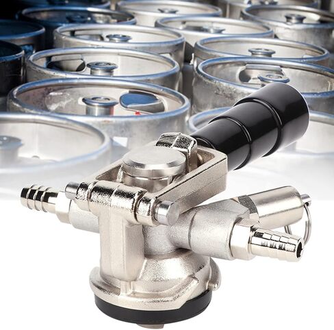 Keg Coupler Stainless Steel Probe Stainless Steel Beer Keg Coupler Dispenser Equipment with Pressure Reducing Valve for Beer Tap Dispenser in Saudi Arabia