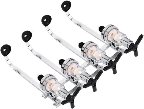 موزع كحول مثبت على الحائط من GLOGLOW، حامل قياس 4 زجاجات مع صمام مانع للتسرب للاستخدام في البار المنزلي والمطبخ in Saudi Arabia