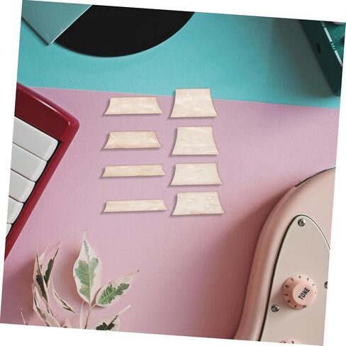 VANZACK 9pcs Electric Guitar Fretboard Accessories Shell Inlay Dots Trapezoid Inlay Supplies in Saudi Arabia