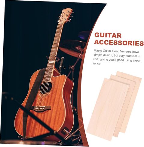 3 قطعة خشب القيقب غيتار رئيس القشرة استبدال لوحات للجيتار الكهربائي أدوات Luthiers ملحقات قوية in Saudi Arabia
