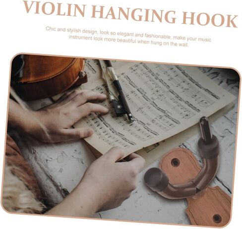 Wall Mounted Hanger with Protective Surface Compact Violin Hook for Wall Rack Space Saving Instrument Holder for Studio and Home Use in Saudi Arabia