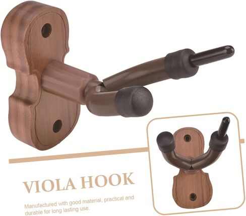 Wall Mounted Hanger with Protective Surface Compact Violin Hook for Wall Rack Space Saving Instrument Holder for Studio and Home Use in Saudi Arabia