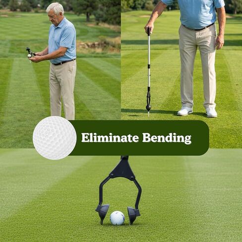 جهاز مساعد على لعب كرة الجولف لكبار السن V2.0 | موزع كرات الجولف يمنع الانحناء | موزع الجولف بدون محرك يُحسن لعب الجولف الخاص بك | الهدايا التكيفية لكبار السن | مساعد المحملة القابلة للطي in Kuwait