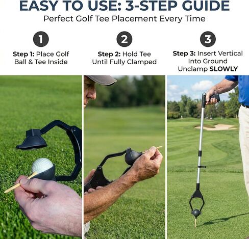 جهاز مساعد على لعب كرة الجولف لكبار السن V2.0 | موزع كرات الجولف يمنع الانحناء | موزع الجولف بدون محرك يُحسن لعب الجولف الخاص بك | الهدايا التكيفية لكبار السن | مساعد المحملة القابلة للطي in Kuwait