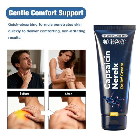 Capsaicin Nerex Relief Cream with Arnica, Menthol, MSM and Glucosamine for Body Joint Areas, Feet, Hands, Legs, Muscles, Joints, and Waist, 100g (1PACKS) in Saudi Arabia