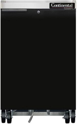 Continental Refrigerator BBC24 Single Section Refrigerated Back Bar Cooler, 24" W x 38-13/16"H, Black Exterior in Kuwait