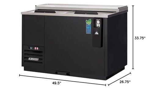 EBC50 Bottle Cooler 2 Lids, 115v, NSF - 15 cu. ft. in Kuwait