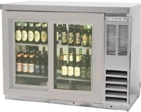 Beverage Air BB48HC-1-FG-PT-S-27 Two-Section Refrigerated Pass-Thru Back Bar Open Food Rated Refrigerator, NSF in Saudi Arabia