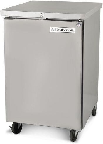 Beverage-Air BB36-1-B 36" One Solid Door Back Bar Refrigerator 8.8 cu. ft. Capacity Black Exterior and Side Mounted in Saudi Arabia