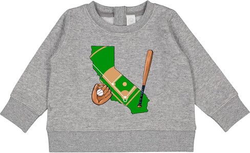 inktastic California Baseball Diamond with Bat and Glove Baby Sweatshirt in Saudi Arabia