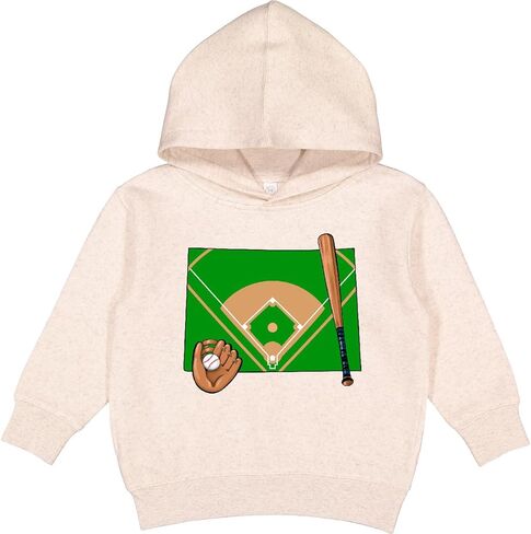 inktastic Colorado Baseball Diamond with Bat and Glove Toddler Hoodie in Saudi Arabia