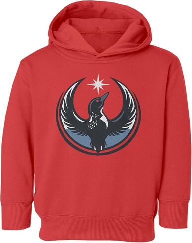 Minnesota Resistance Loon Bird Graphic Ice Protest Toddler Hooded Sweatshirt in Saudi Arabia