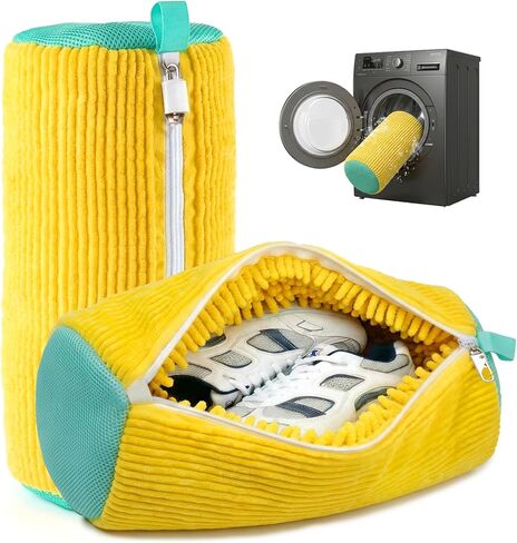 VELLE Washing Machine Bag, (2 Kit Yellow) Laundry Shoe Bags for Washer and Dryer, Reusable for Most Shoe Types and Sizes in Kuwait