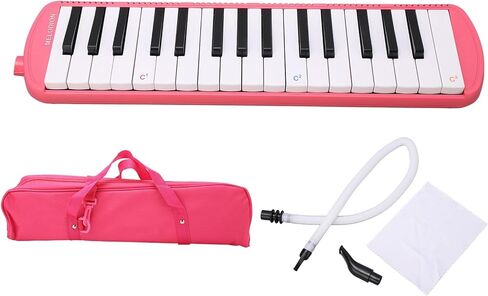 Tyenaza 32 Keys Melodica, Harpsichord Wind Instrument with Case and Mouthpiece, for Students, Beginners, Professional Artists, Music Lovers (Black) in Saudi Arabia