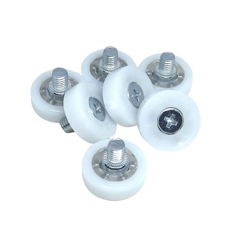 10 Pieces Outer Diameter 19xM6 Screw POM Cash Machine Drawer Roller DR19 C1L8W6M6 Desk Office Cabinet DO19 DR22 DU22 DR30(DR19-C2L8W6M6) in Saudi Arabia