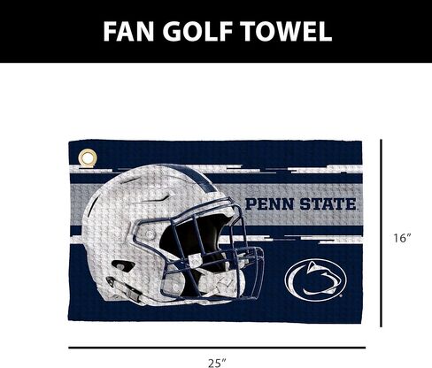 Northwest NCAA Golf Towel, Official Licensed Microfiber Waffle Fabric, Absorbent 16x25 in Club Cleaning Accessory in Saudi Arabia