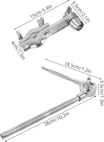 1Set Drum Hardware Extension: Multi Angle Cymbal Arm Attachment Support Rack Mount for Percussion Instruments Drum Set Accessories in Saudi Arabia