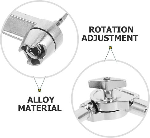 1Set Drum Hardware Extension: Multi Angle Cymbal Arm Attachment Support Rack Mount for Percussion Instruments Drum Set Accessories in Saudi Arabia