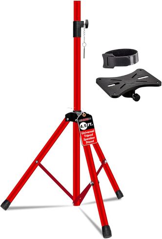 5 Core Speaker Stand Tripod Heavy Duty Adjustable for PA DJ Stage & Event Telescoping Height up to 54″ Universal 35 mm Mount - SS HD 1 PK 4.5 FT GR WOB in Saudi Arabia