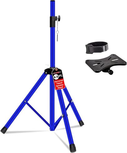 5 Core Speaker Stand Tripod Heavy Duty Adjustable for PA DJ Stage & Event Telescoping Height up to 54″ Universal 35 mm Mount - SS HD 1 PK 4.5 FT GR WOB in Saudi Arabia