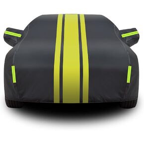 Car Cover for Volkswagen VW Golf 6|Golf GTE/Golf GTI/Golf GTD/Golf Clubsport Car Tarpaulin Car Awning Car Protective Cover Waterproof Breathable Tarpaulin Cover Accessories,Silver-Thickened in Saudi Arabia