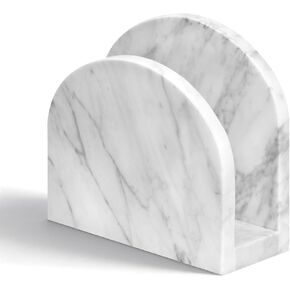 Marble Napkin Holder for Table, White Upright Napkin Holders for Paper, Standing Napkin Dispenser for Kitchen, Dining Room, Party Hotel, Cafe, Bar in Saudi Arabia