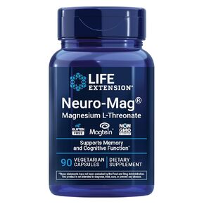 امتداد الحياة العصبية magnesium l-threonate ، المغنيسيوم L-threonate ، صحة الذاكرة ، التفكير السريع ، الدعم الصحي المعرفي ، نباتي ، غير المعدلة وراثيا ، 90 كبسولات نباتية in Kuwait