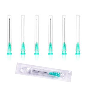 إبرة مقاس 24 بوصة، إبر حقنة قفل Luer للمختبرات العلمية، صناعية، مغلفة بشكل فردي، عبوة من 100 قطعة in Kuwait