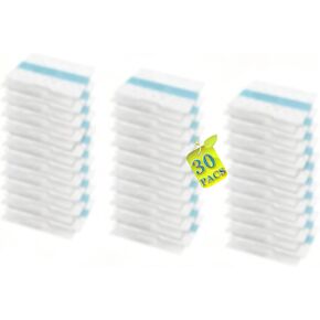 30-Pack VACMOP Hard Floor Vacuum Mop Replacement Pads Compatible with VACMOP Pro VM252/VM251/VM250/VM200/VC205/QM250/VM190/VM200P12/VMP30 Vacuum Cleaners Replacement Accessories in Kuwait