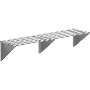 Premium Stainless Steel Tubular Wall Shelf – 72" L x 18" D | NSF Certified | Extra-Large Appliance & Equipment Shelf for Kitchen, Restaurant, Garage, Utility Room in Kuwait