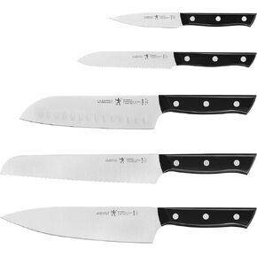 HENCKELS Dynamic Razor-Sharp 5-Piece Kitchen Knife Set, Chef Knife, Bread Knife, German Engineered Informed by 100+ Years of Mastery in Kuwait