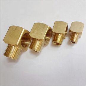 1/8 "1/4" 3/8 "1/2" ذكر إلى أنثى موضوع النحاس الكوع وصلة أنابيب موصل مقرنة (1/4 ") in Kuwait