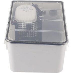 750GPH Automatic Shower Sump Pump Clear Cover Multi Inlet for Marine Boat Yacht ABS Material (12V) in Kuwait