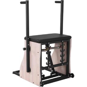 Oak Wood Pilates Chair Professional Yoga Chair Pilates Machine with Adjustable Resistance Handles and Split Pedals for Home and Studio Use in Kuwait